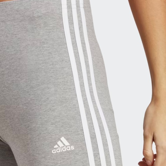 ESSENTIALS 3-STRIPES HIGH-WAISTED SINGLE JERSEY LEGGINGS - Picture 1 of 4